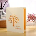 Elegant laser-cut greeting card featuring a tree design and Just For You message - Small Tree Card (GA149) / Pearl White