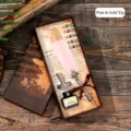 Set regalo vintage con penna piuma rosa, inchiostro e punte intercambiabili - Rosa con Pennino Dorato
