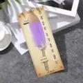 Set penna piuma vintage viola chiaro con 5 pennini di ricambio e punta oro - Confezione 1 Penna e 5 Pennini / Viola Chiaro Dorato (CA169815)