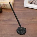 Elegante bolígrafo de escritorio de metal negro para oficina y recepción - Negro