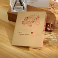 Creative gold hollow rose greeting card with Especially For You message for special friend - Rose Card (GA148) / Champagne Gold