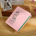Pink creative hollow birthday greeting card with elegant Happy Birthday handwritten text - Gift Card (GA150) / Pink