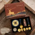 Set regalo di timbri per ceralacca a tema alce vintage con forno e perline di cera - Kit 6 Timbri Alce - Collezione Stelle / K08 Kit 6 Timbri Alce - Osservazione delle Stelle