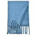 Hellblauer Schal aus Kaschmirimitat mit Metallfäden und Fransen - Blau (YR286-2#)