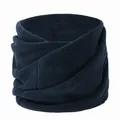Primer plano de un calentador de cuello de forro polar azul marino suave - 3# / 25*22cm / Azul Marino
