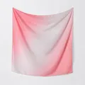 Eleganter quadratischer Schal aus Bali-Garn mit rosa Farbverlauf und weichem Faltenwurf - 110*110cm / Rosa (Verlauf)