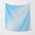 Eleganter blauer quadratischer Schal mit Farbverlauf aus leichtem, weichem Bali-Garn - 110*110cm / Blau (Farbverlauf)