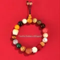 Handcrafted eighteen seeds Bodhi wood beads bracelet for dragon zodiac protection - Zodiac Dragon