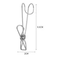 Stainless steel multifunctional hook clip for laundry and home organization, 9.5cm - 9.5CM Long