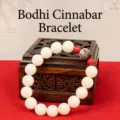 Natural white Bodhi root beads bracelet with red cinnabar and carved bead accents - Cinnabar Lotus Style / 10mm / Milky White with Cinnabar Red