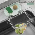 Durable green kitchen sink filter rack with mesh bag and clear dimension markers - Bracket + Patch + 50 Filter Bags / Green