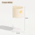 Creamy white quantitative salt shaker dispenser bottle with 13cm height dimension - Cream White