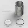 Premium 30mm 304 stainless steel key rings for DIY crafts and car keychain projects - Smooth Ring (C3297) / 30mm (5 Pieces/Pack) / Silver