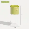 Avocado green quantitative salt shaker for kitchen spice storage, size 13cm by 6.1cm - Avocado Green