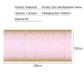 Pink disposable PE tablecloth with gold dot pattern 137x183cm for birthday party decor - 1 Sheet / Pink Gold Polka Dot Tablecloth