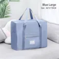 High-capacity blue Oxford cloth travel duffel bag with handles, 46x21x39cm size - L / Blue