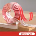 Clear transparent baby safety edge protector strip, 10mm width by 2 meters length - 10mm x 1m