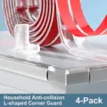 Transparent L-shaped silicone baby proofing corner guards for sharp furniture, 4 pack - 4Pcs L-Shaped Corner Guards