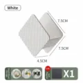 Caja de almacenamiento magnética blanca para nevera de cocina y organización de baño - 1 Pieza / Blanco