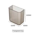 Caja de almacenamiento magnética gris translúcido para pared, 100x92x48mm para el hogar - 92x48x100mm / Gris Transparente