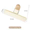 Large cream white food sealing clip for snack bags with dimension markings 15.2cm - Sealing Clip [Large] / 15.2x2.5x8.5cm