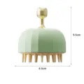 Avocado green scalp massager brush for hair washing and scalp care - Avocado Green (1 Pack) / 8.5x9.5cm