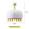 Cloud white silicone scalp massage brush for hair washing, 8.5x9.5cm SKU variant - Cloud White (1 Pack) / 8.5x9.5cm