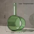 Cucharón de agua de cocina verde transparente grande con mango largo y medidas - L / Verde Transparente