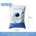 Extra large thickened vacuum compression storage bag with astronaut design 60x80cm - 60*80cm / Astronaut Style Large