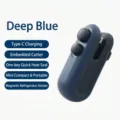 Dark blue mini portable heat sealer for snack bags with Type-C charging and cutter - Type-C Charging Style / Dark Blue