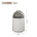 Pattumiera bianco perla con coperchio scorrevole, maniglia e aspirazione sacchetto. - Taglia M / Bianco perla