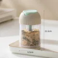 Blue press-type quantitative salt control bottle for kitchen spice and salt storage - 1 Piece / Blue