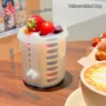 Yellow portable salad cup with built-in strainer and fork for fresh fruit storage - Yellow