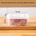 Transparenter Kunststoff-Gefrierbehälter für Fleisch 10,5x8x4,6cm kleine Größe - Rechteckig (Mikrowellengeeignet) / 10.5x8x4.6cm
