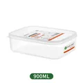 Contenitore alimentare trasparente da 900 ml per la conservazione in frigorifero - 900ml
