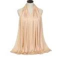 Premium soft beige modal long scarf and breathable mercerized cotton hijab for women - 170x60cm / Beige