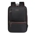 Professionele zakelijke laptoprugzak voor heren van waterdicht zwart nylon weefsel - Eén maat / Zwart
