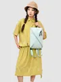 Sac à dos minimaliste en nylon bleu clair à grande capacité pour le trajet et le fitness - Taille unique / Vert Menthe