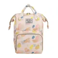 Borsa fasciatoio multifunzionale di grande capacità con stampa geometrica pastello - Stile con Stampa Geometrica Astratta / Rosa