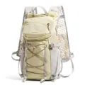 Lightweight cream outdoor hiking backpack with breathable mesh straps for mountaineering - Beige