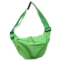 Borsa a tracolla leggera in nylon verde lime per donna, borsa casual per uso quotidiano - Verde