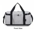 Bolsa de deporte y viaje gris claro de gran capacidad con separación seco húmedo - Gris