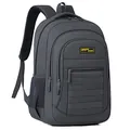 Large capacity dark gray men's outdoor travel backpack featuring multiple compartments - M / Gray