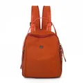 Elegante mini zaino arancione in nylon impermeabile per viaggi e pendolarismo - Taglia unica / Arancione