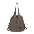 Zaino impermeabile in nylon marrone con coulisse per lo yoga e il fitness femminile - Taglia unica / Marrone