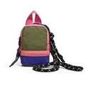Colorful dopamine style mini pouch for coins and earphones with thick rope strap - 13*10*5 / Army Green