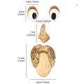Kit de decoración de cara de árbol de resina - dimensiones para arte de jardín exterior - Rasgos Faciales de Árbol-A / Set de 4 piezas