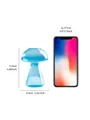 Vase champignon en verre bleu décoration de table minimaliste avec référence smartphone - Rose