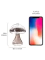Kreative pilzförmige transparente Glasvase für die Inneneinrichtung mit Maßangaben - Smooth Mushroom