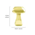 Yellow mushroom-shaped creative cocktail glass with dimensions 12.5x8.5cm - Single Piece / Yellow